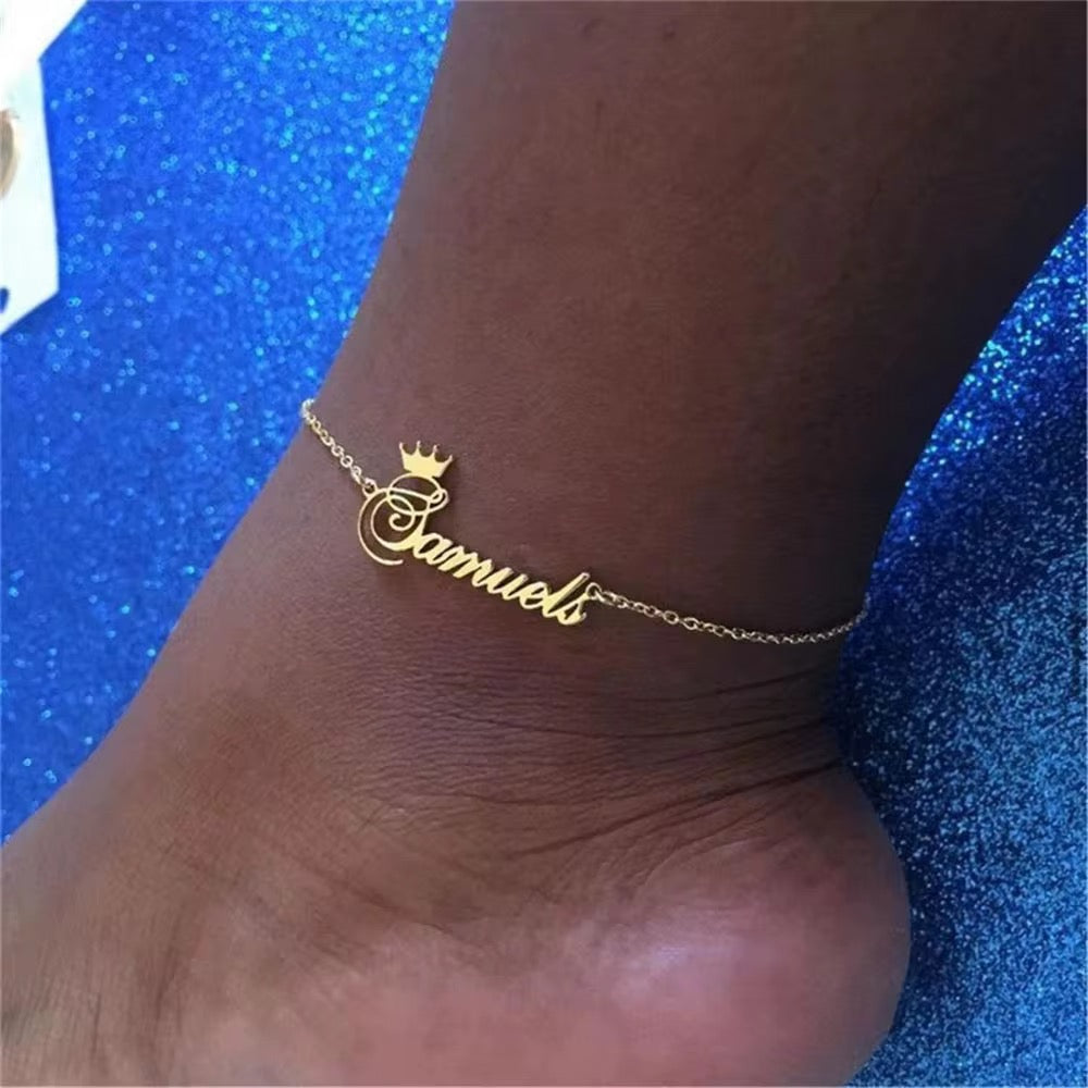Custom Name Anklet